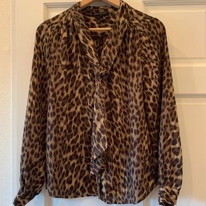 Banana republic tie neck pussy blouse